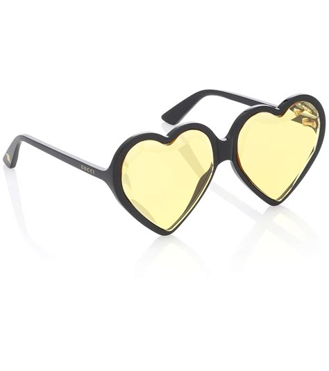 gucci heart frame glasses|Gucci heart shaped sunglasses.